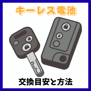 車のキーレス電池が弱くなるサインと交換方法