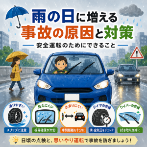 雨の日に増える事故の原因と対策